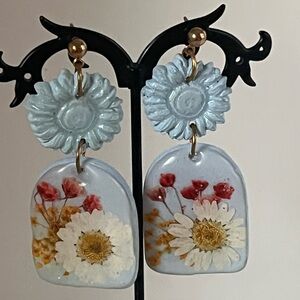 Vintage Acrylic Resin Earrings